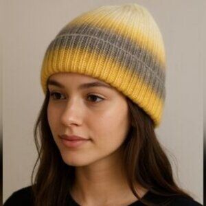 New Free People Gradient Ombre Beanie Hat